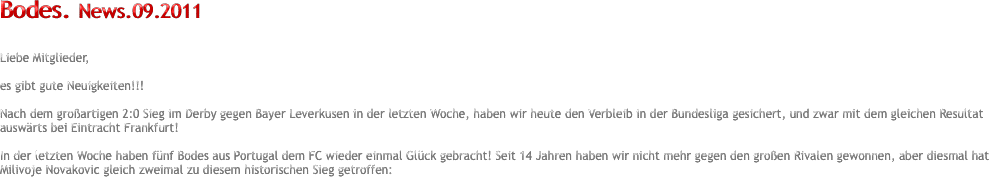 Bodes. News.09.2011