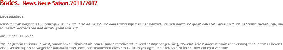 Bodes. News.Neue Saison.2011/2012