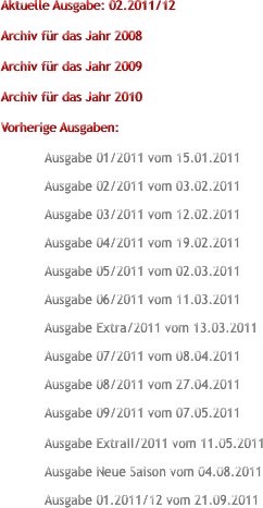 Aktuelle Ausgabe: 02.2011/12