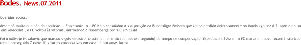 Bodes. News.07.2011