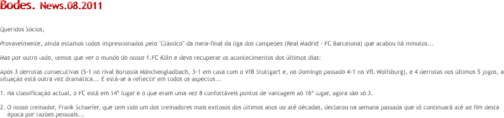 Bodes. News.08.2011