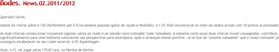 Bodes. News.02.2011/2012